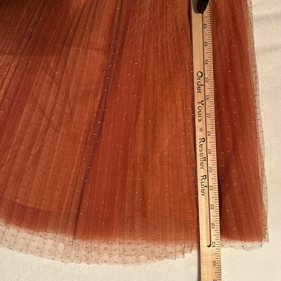 Elisabetta Franchi La Mia Bambina Rosa Se Vuoi Puoi Dobby Mesh Skirt Women’s XS - Picture 6 of 12